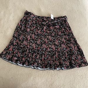 LOFT floral knee-length skirt